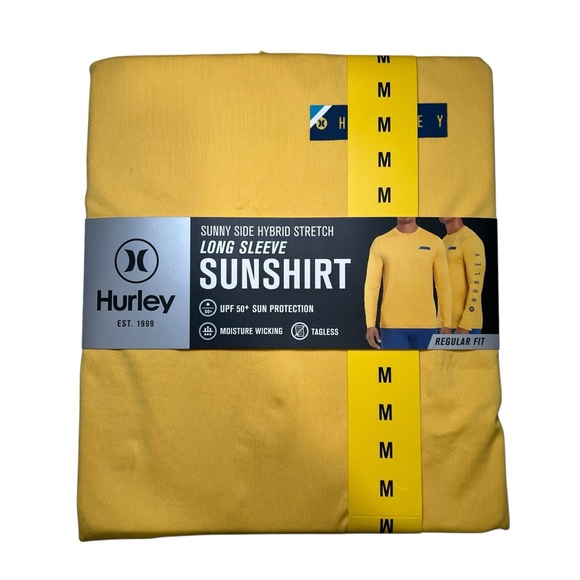 Hurley Sunny Side Hybrid Stretch Long Sleeve Sun Shirt Medium - Picture 1 of 2